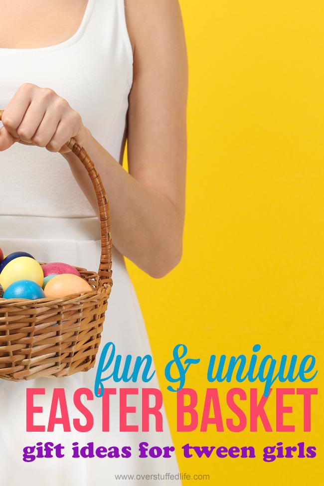 Easter basket gift ideas for tween girls | girly gift basket ideas | gifts for tweens | unique easter basket ideas | Easter gifts 