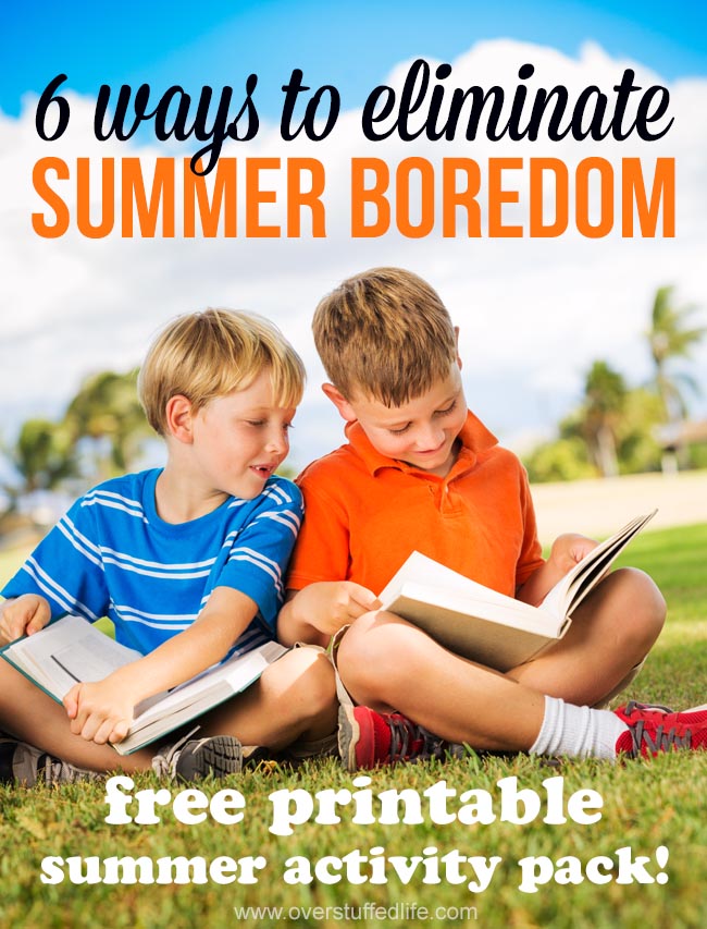 Eliminate summer boredom with this awesome printable summer activity pack | free printables | summer reading for kids | vacation planning | road trip journal | cleaning checklists for kids | summer activity bucket list