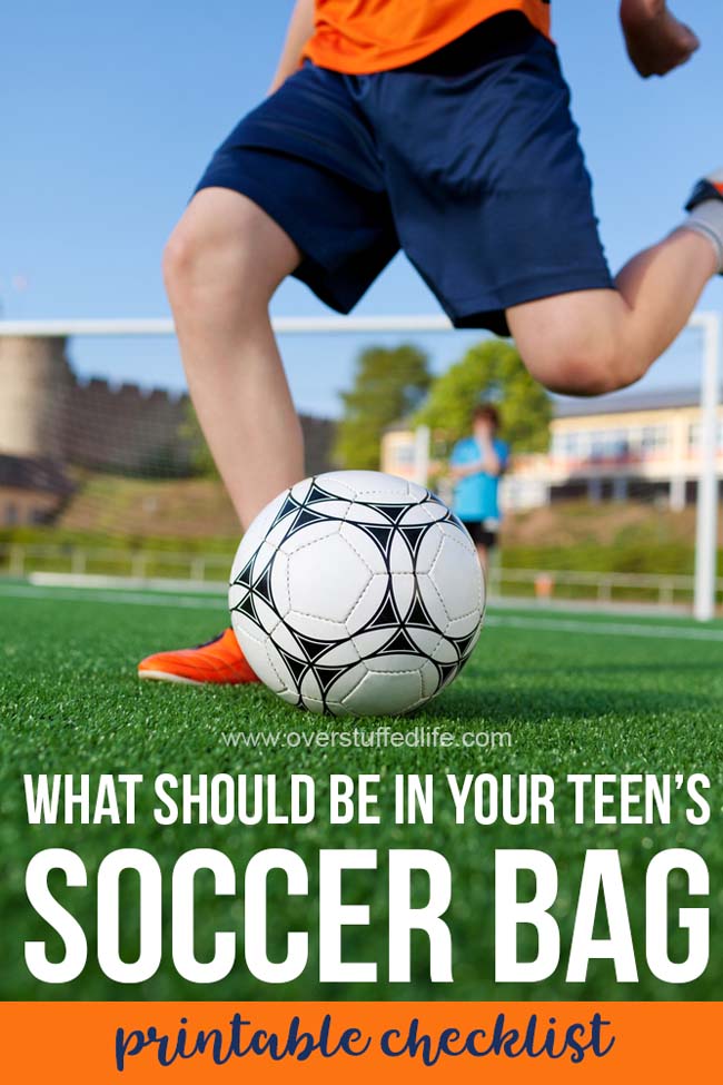 A printable checklist to help your teen be as prepared as possible on the soccer field. Make sure their sports bag has everything they need for home and travel games.