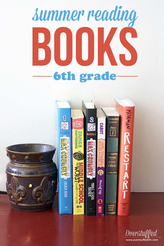 6 FUN BOOKS for your 6th grader's SUMMER READING. If your child likes books like DORK DIARIES, this list is for you.