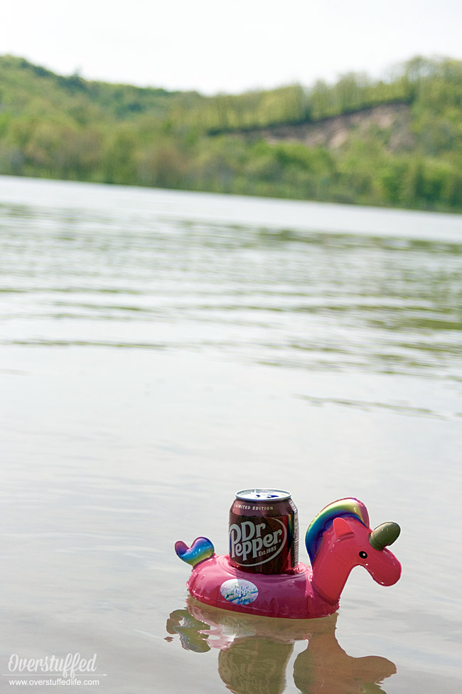 Win this fun Dr Pepper unicorn beverage holder float this summer by purchasing Dr Pepper products at Walmart!