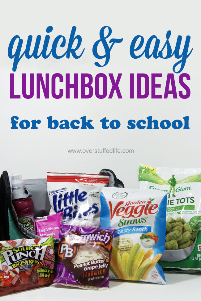 Looking for easy lunchbox ideas? Try these quick and tasty ideas in your kids' lunchboxes this school year.