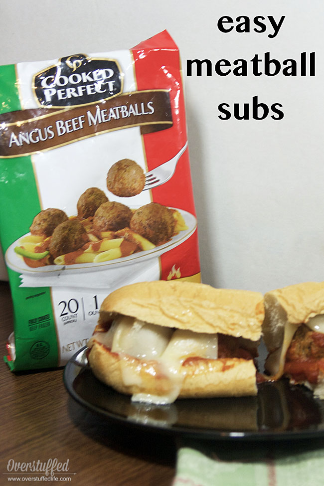 These easy meatball sub sandwiches made with Cooked Perfect brand meatballs are perfect for busy days. The kids will love them and dinner will be quick.