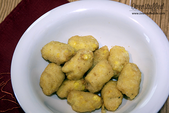 Green Giant Veggie Tots review. Corn flavor