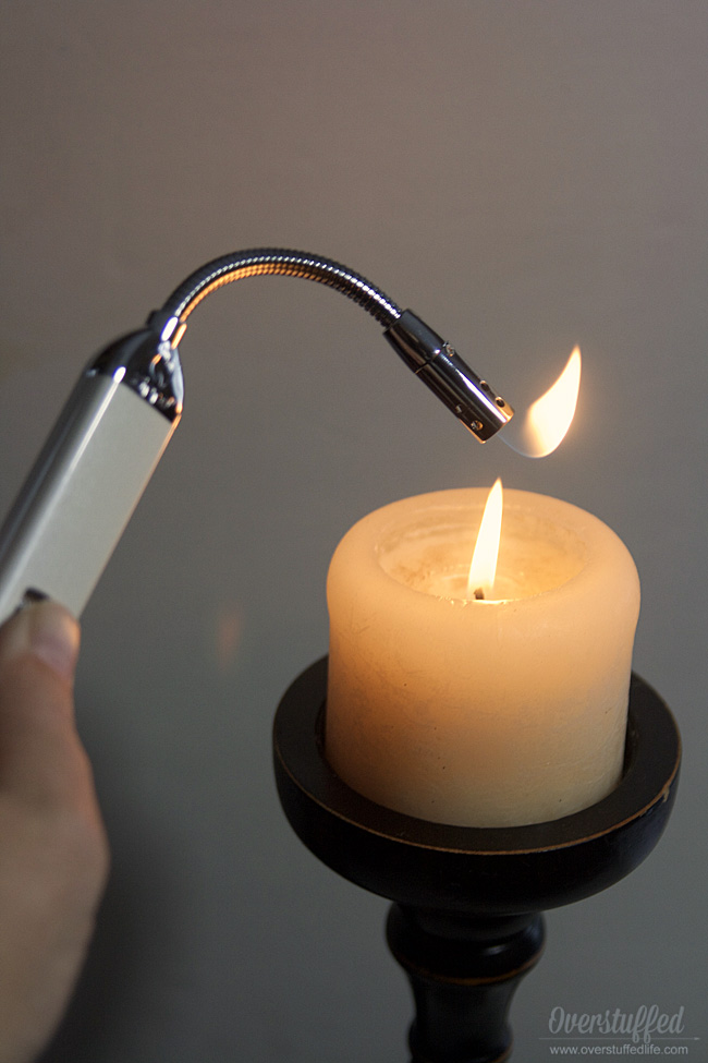 The zippo flex neck lighter makes lighting any candle a lot easier.