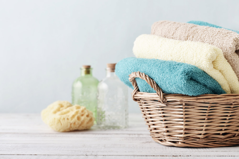 How to get sour smell out of towels.