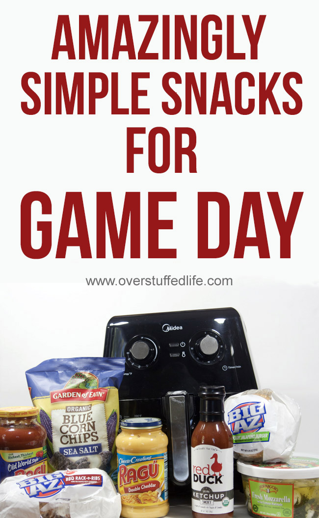 These products make your Game Day menu easy and delicious. Your guests will think you spent hours on the menu, but you will be done in just minutes!