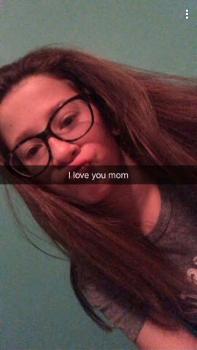 I love you mom Snapchat snap