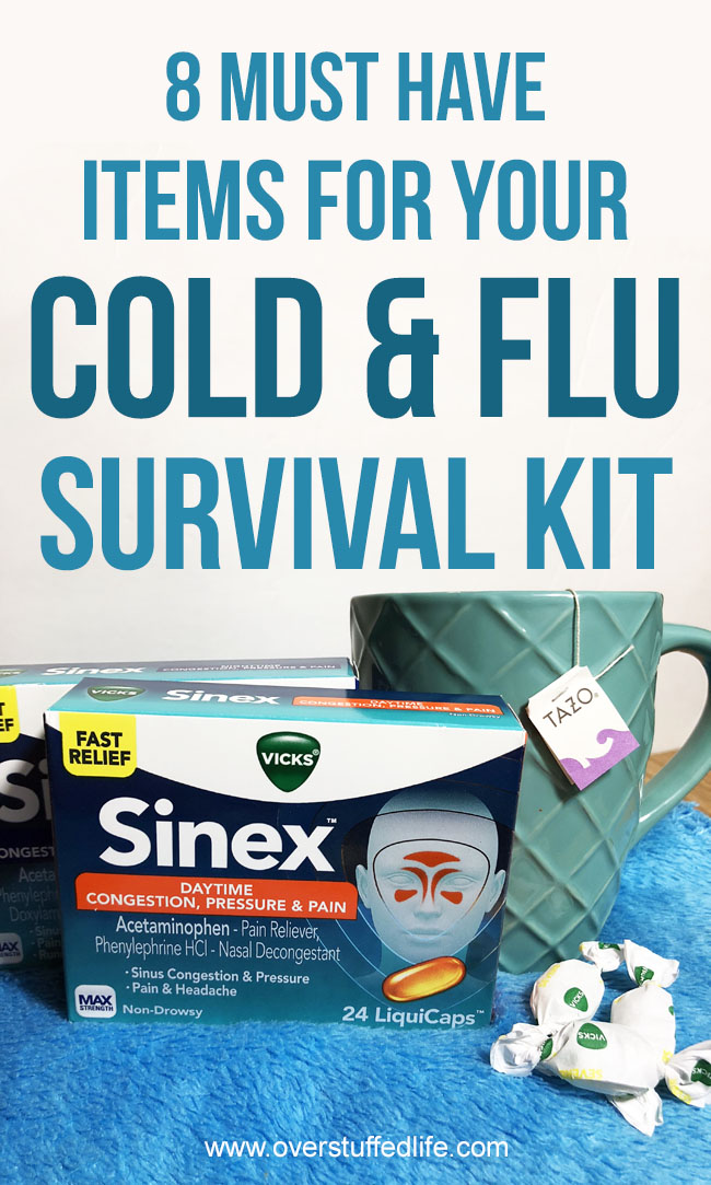 Make sure to be ready for cold and flu season with a survival kit that includes everything you need to be ready for sickness in your home.
