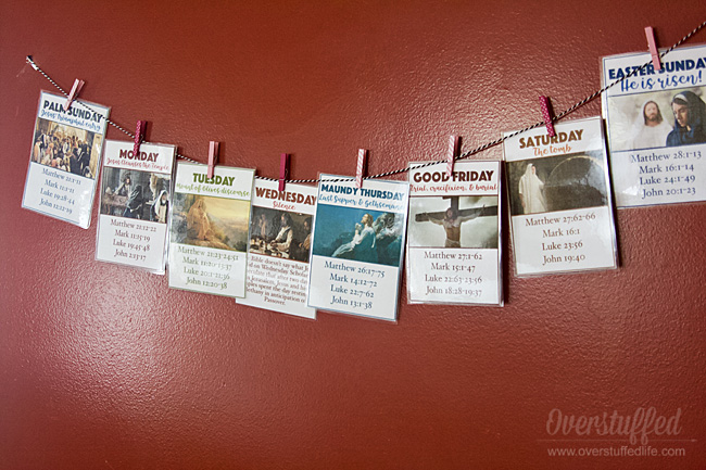 Holy Week Free Easter Printables - Overstuffed Life