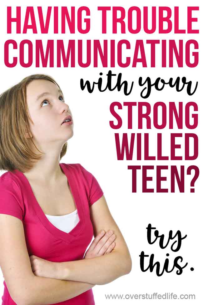 Are you having trouble getting through to your strong willed teen? Try this genius mom hack to finally start talking to your teenager.