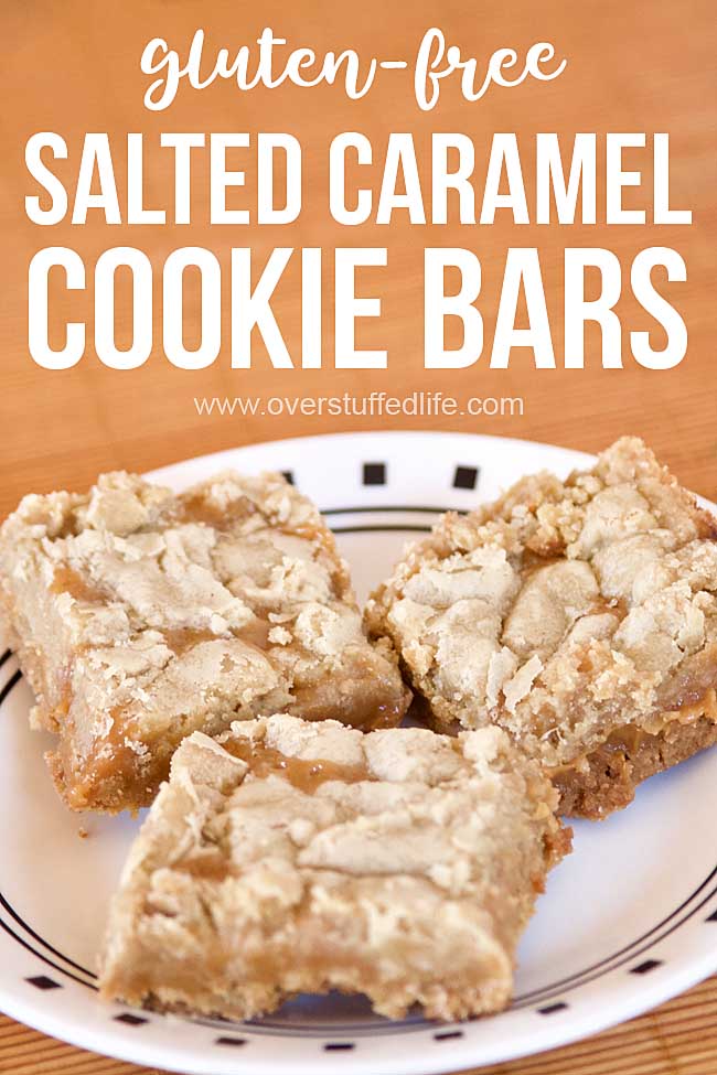 These gluten free caramel cookie bars feature a salted caramel filling sandwiched between a shortbread cookie crust is a perfect dessert for caramel lovers. They are so good that everyone will be asking for the recipe! 