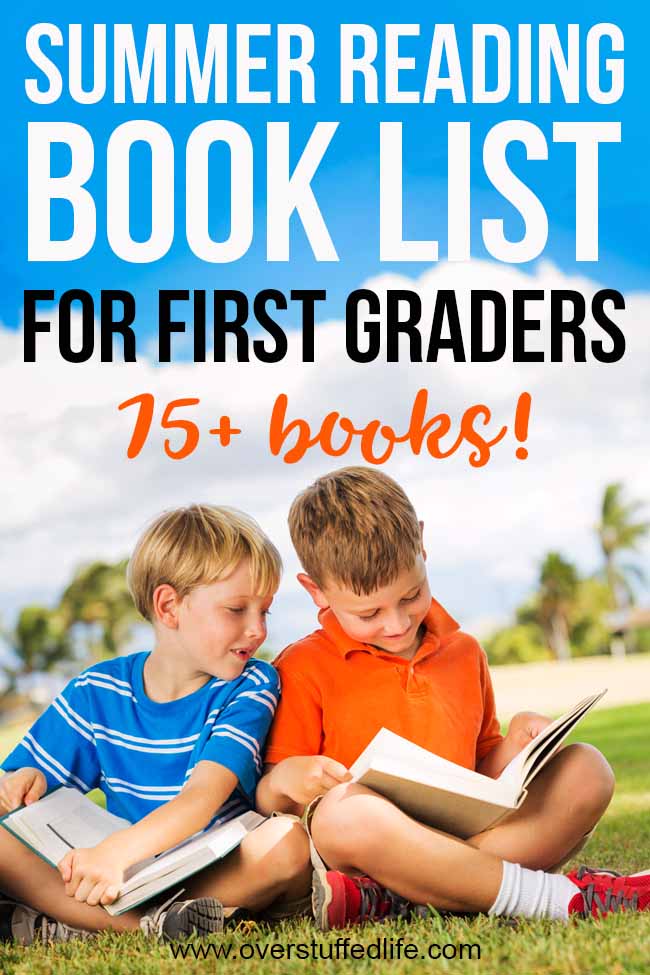 New readers—like the kids that have just graduated from Kindergarten—are more at risk for the summer slide than older kids. It's super important that your rising first grader practices reading during the summer so that they don't fall behind before school even starts. Use this SUMMER READING LIST of 75+ books to choose some books your first grader is sure to love this summer!