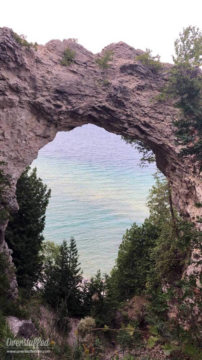 Arch rock is one of Mackinac Island's jewels—be sure to go up to the top to get the full Arch Rock experience.