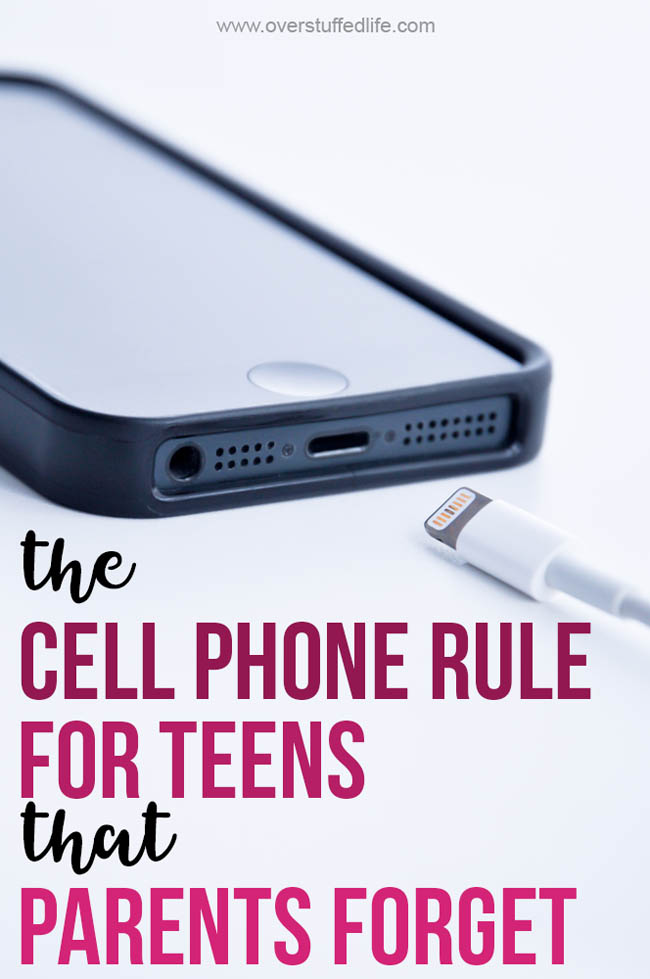When you are making all the rules for cell phone usage when your teenager gets their first phone, do not forget this very important rule.