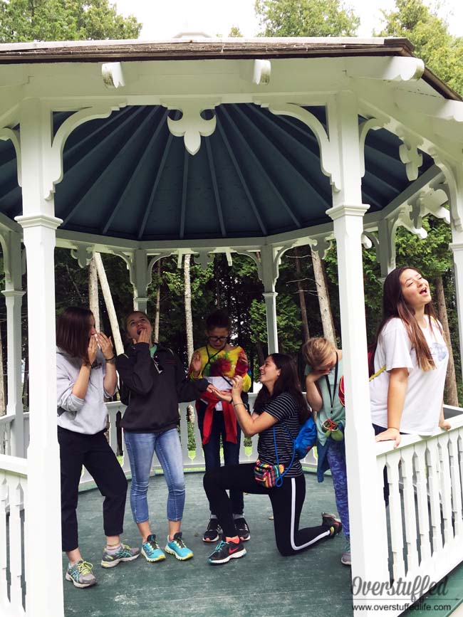 The gazebo from Somewhere in Time is fun to visit on Mackinac Island