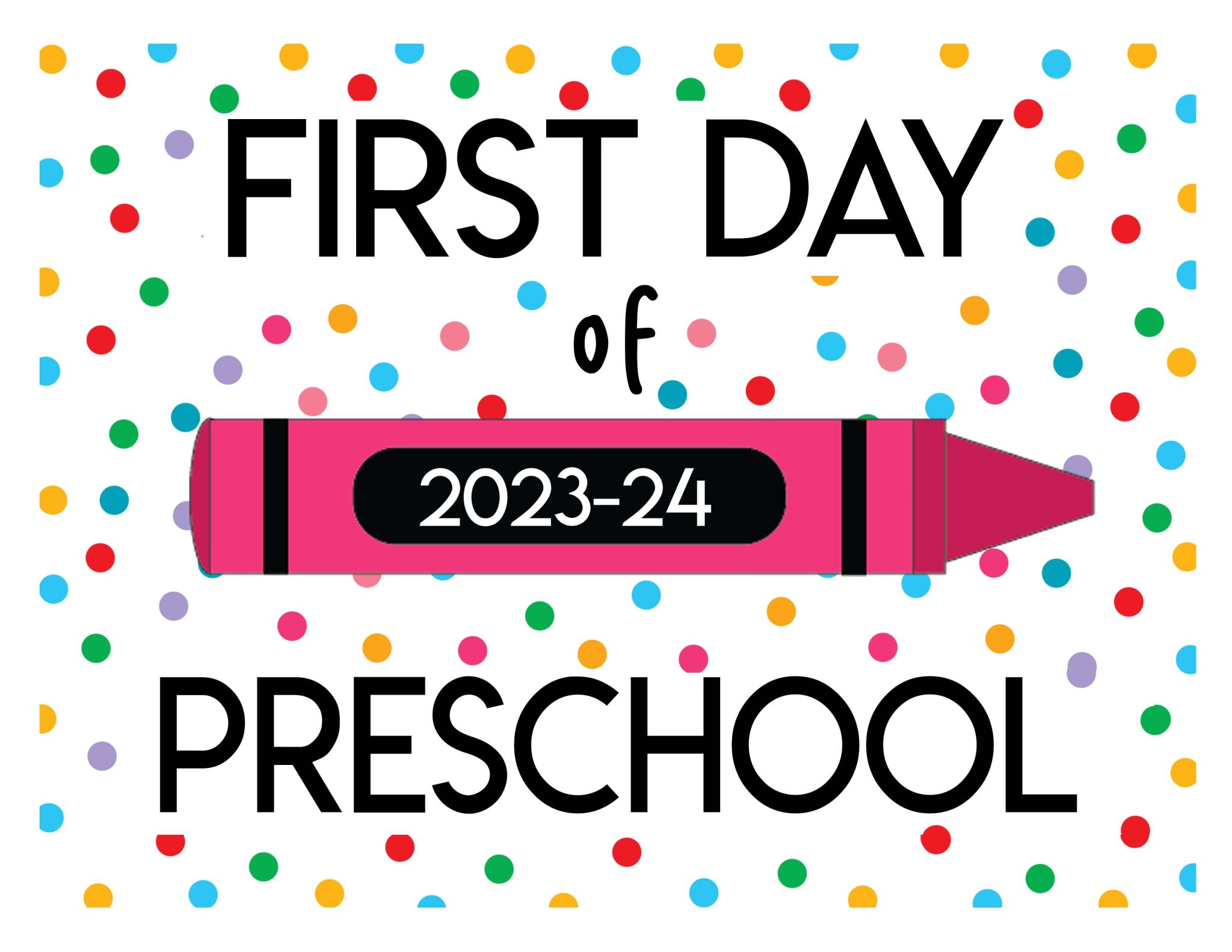 Free Printable First Day of School Signs for Every Grade Overstuffed Life