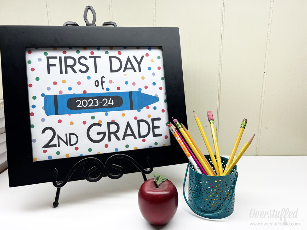 Free Printable First Day of School Signs